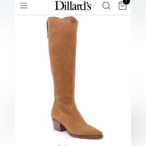 NWT NIB Dolce Vita suede tall Brown Over the Knee Boots Virona H20